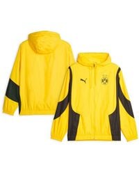 PUMA - Borussia Dortmund 2023/24 Pre-match Anthem Full-zip Hoodie Jacket - Lyst