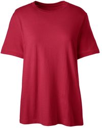 Lands' End - School Uniform Tall Short Sleeve Feminine Fit Essential T-shirt - Lyst
