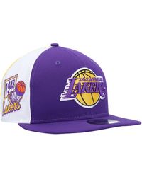 KTZ Los Angeles Lakers Retro Corduroy Snapback Hat in Purple for Men