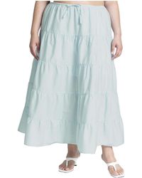 Eloquii - Plus Size Tiered Maxi Skirt - Lyst