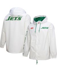 Mitchell & Ness - New York Jets Vintage Logo Coaches Full-snap Hoodie Jacket - Lyst