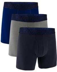 Under Armour - 3-pack Performance Solid 6" Boxer Briefs - Lyst