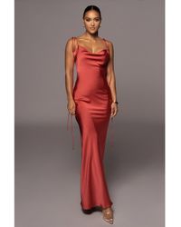 JLUXLABEL - Irresistible Satin Maxi Dress - Lyst