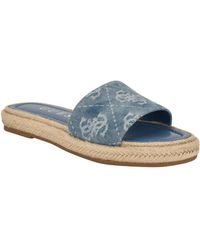 Guess - Katic Slide Espadrille Flat Sandals - Lyst