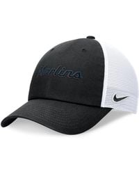 Nike - Miami Marlins Wordmark Adjustable Trucker Hat - Lyst