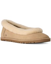 UGG - Zora Genuine Shearling Trim Ballet Flat - Lyst
