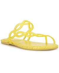 Jessica Simpson - Aloni Jelly Toe-ring Flat Sandals - Lyst