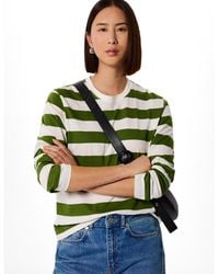 Whistles - Relaxed Stripe Long Sleeve Tee - Lyst