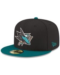 KTZ - Black San Jose Sharks Core Logo Two-tone 59fifty Fitted Hat - Lyst