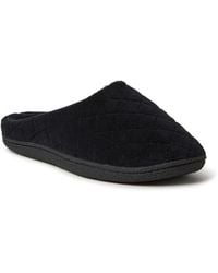 Dearfoams - Leslie Quilted Microfiber Terry Memory Foam Clog House Slipper - Lyst