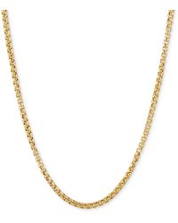 Giani Bernini - Rounded Box Link 22" Chain Necklace (2mm - Lyst