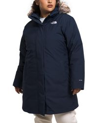 The North Face - Plus Size Arctic Faux-fur-trim Hooded Coat - Lyst