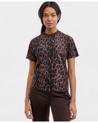 adidas - The Seasonal Essentials Leopard Print Crewneck T-shirt - Lyst