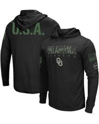 Colosseum Athletics - Oklahoma Sooners Big And Tall Oht Military-inspired Appreciation Tango Long Sleeve Hoodie T-shirt - Lyst