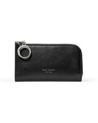 Kate Spade - Halo Fine Grain Leather Small Slim Bifold Wallet Wallet Handbags - Lyst