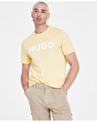HUGO - By Boss Regular-fit Logo Graphic T-shirt - Lyst