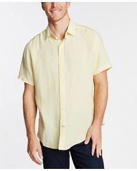 Nautica - Classic-fit Solid Linen Short-sleeve Shirt - Lyst