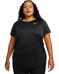 Nike - Plus Size Active Dri-fit Short-sleeve Logo T-shirt - Lyst