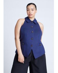 Eloquii - Plus Size Halter Vest Top - Lyst