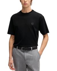 BOSS - Boss By Double B Monogram Relaxed-fit T-shirt - Lyst