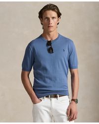 Polo Ralph Lauren - Cotton Crewneck Short-sleeve Sweater - Lyst