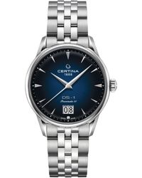 Certina - Swiss Automatic Ds-1 Big Date Stainless Steel Bracelet Watch 41mm - Lyst