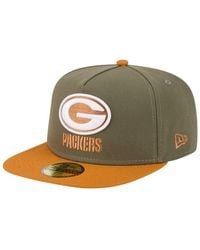 KTZ - Â Olive/brown Green Bay Packers Color Pack A-frame 59fifty Fitted Hat - Lyst