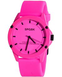 SPGBK WATCHES - Forever Pink Silicone Strap Watch 44mm - Lyst