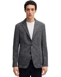 BOSS - Boss By Micro-patterned Slim-fit Blazer - Lyst