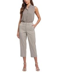 NYDJ - Petite Utility Straight Cropped Pants - Lyst