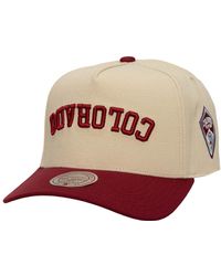 Mitchell & Ness - Cream/burgundy Colorado Rapids Upside Down Pro Pinch Snapback Hat - Lyst