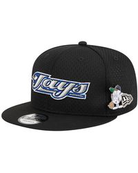 KTZ Toronto Blue Jays Black White 9fifty Snapback Cap for Men