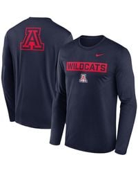 Nike - Arizona Wildcats Primetime Campus 2-hit Legend Dri-fit Long Sleeve T-shirt - Lyst