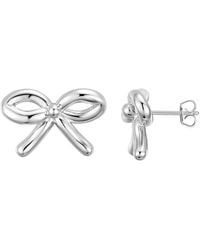Macy's - Gold-plated Bow Stud Earrings - Lyst