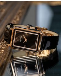 Vivienne Westwood Rococo Black Strap Watch | Lyst