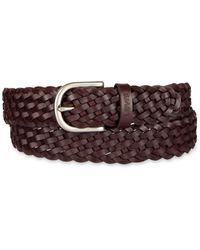 Levi's - Fully Adjustable Leather Braided Belt - Lyst