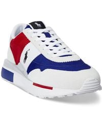 Polo Ralph Lauren - Train 89 Suede & Oxford Sneaker - Lyst