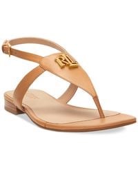 Ralph Lauren - Everly Thong Flat Sandals - Lyst