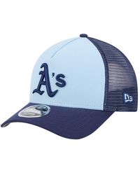 KTZ - Light Blue/navy Athletics 2-tone Color Pack 9forty M-crown A-frame Adjustable Hat - Lyst