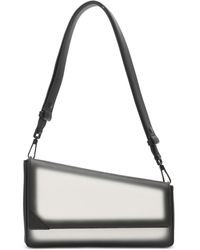 Calvin Klein Lucy Triple Compartment Shoulder Bag in Metallic
