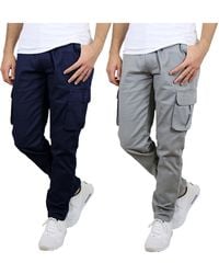 Blu Rock - 2-pack Flex Stretch Cargo Pants - Lyst