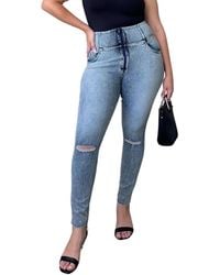 Freddy - Curvy Ripped High-rise Sculpting Skinny Jeans - Lyst