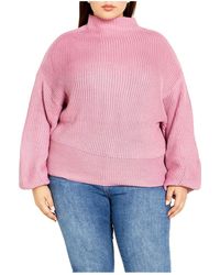City Chic - Plus Size Angel Sweater - Lyst