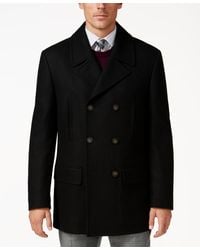 Michael Kors - Classic Fit Double-breasted Wool Blend Peacoats - Lyst