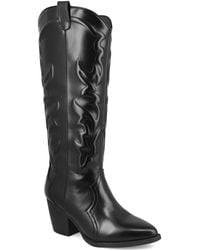 MIA - Spenser Pointed Toe Western Style Tall Boots - Lyst