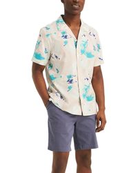 Nautica - Miami Vice Printed Short Sleeve Button-front Camp Shirt - Lyst