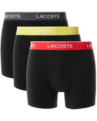 Lacoste - 3-pack Regular Fit Logo Waistband Boxer Briefs - Lyst