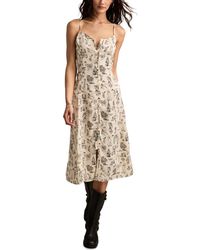 Lucky Brand - Simone Printed Midi Slip Dress - Lyst