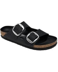 Birkenstock - Arizona Big Buckle Oiled Leather Sandals From Finish Line - Lyst