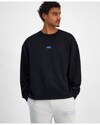 BOSS - Naviu Relaxed Fit Long Sleeve Crewneck Logo Sweatshirt - Lyst